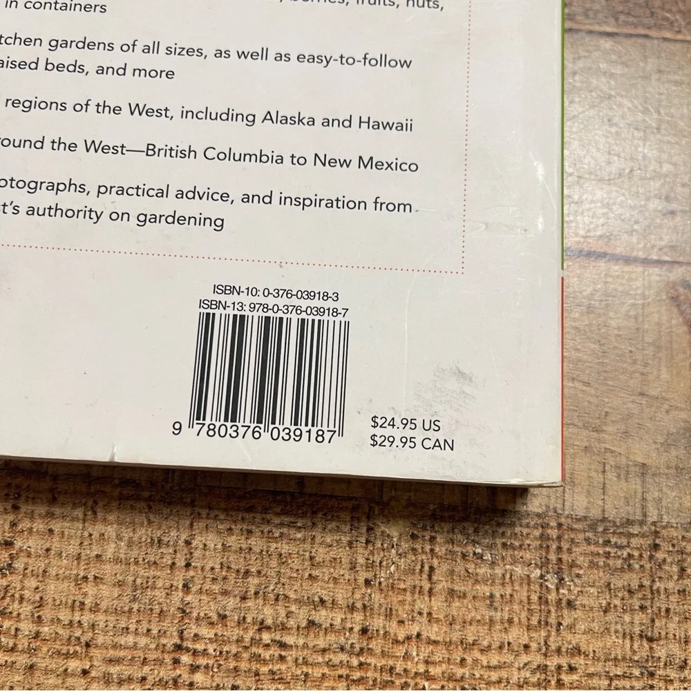 Sunset Western Garden Book of Edibles - Green Cover